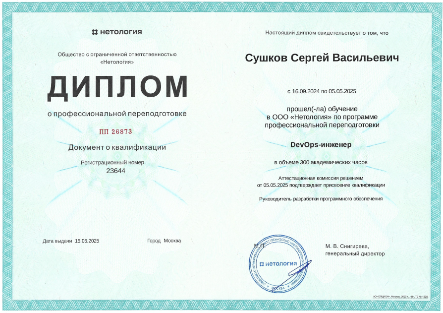 DevOps инженер